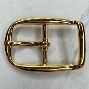 Vintage Gold Tone Simple Basic Belt Buckle for up to 1 Inch Belt